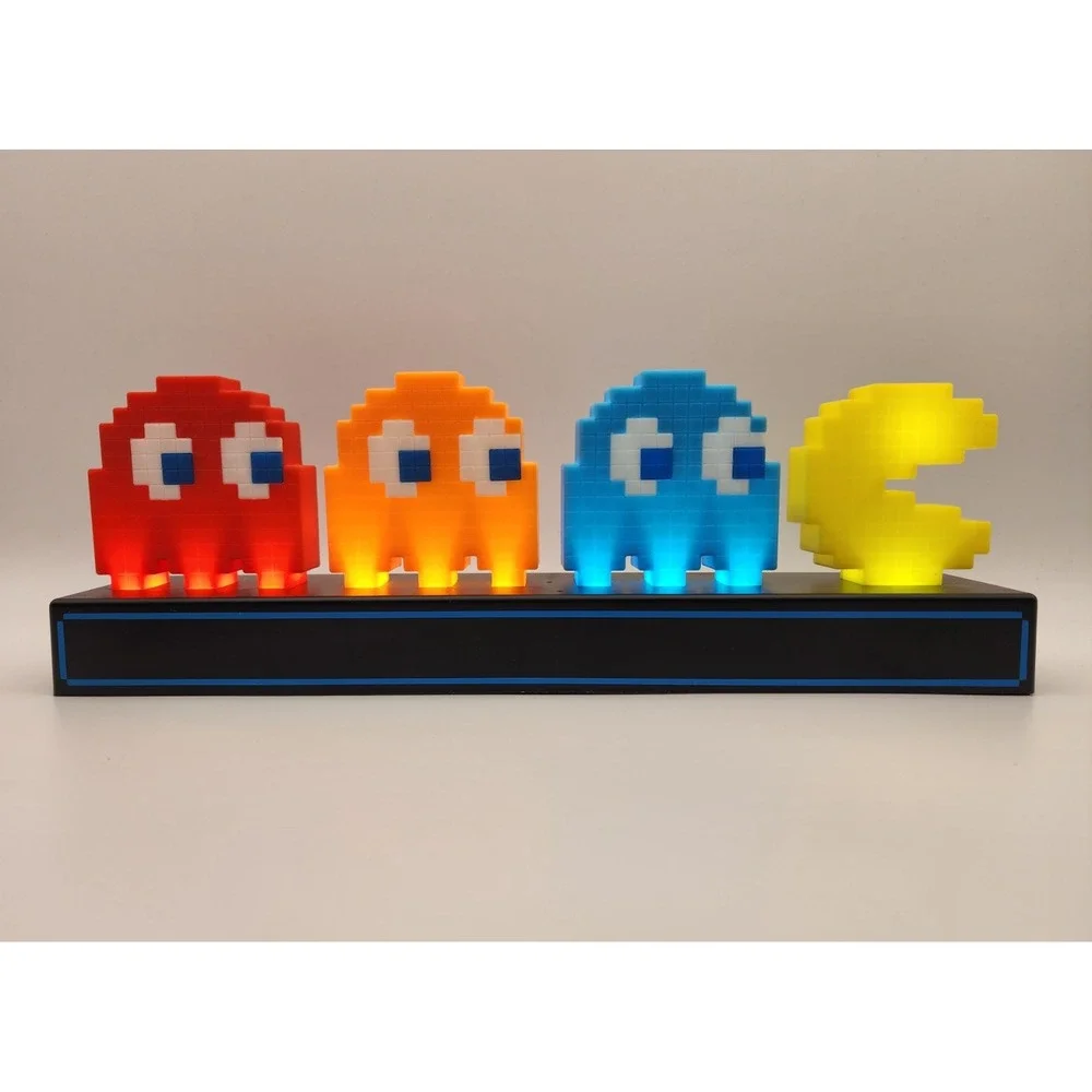 Pac-Man‎ and Ghosts Light 3 Modes Lamp Collectible Video Game - Tested Works